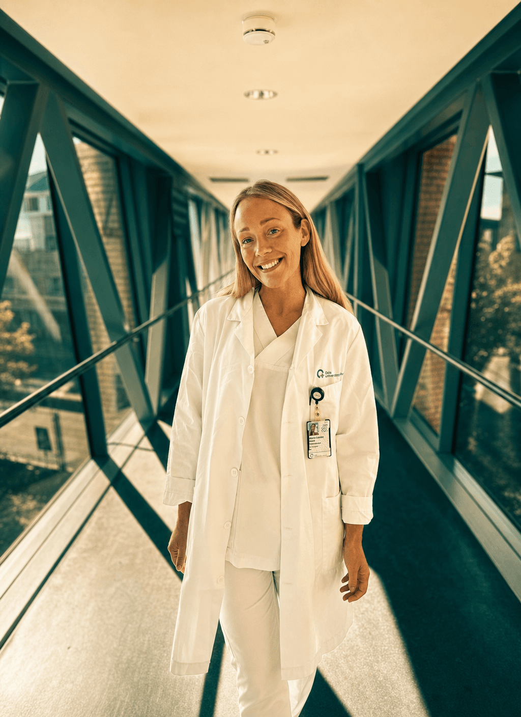 Portrait of Amalie Moger, Resident Physician.